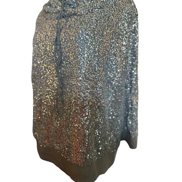 Chico’s
Sequined Blouse . Size 2. Cowl neck, short sleeve - Picture 2 of 7